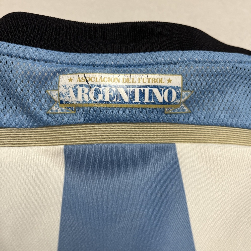 Adidas 2014 Messi Argentina Soccer Football Jersey S Home Blue White AFA Patch - Picture 7 of 9